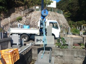 墓じまい作業
